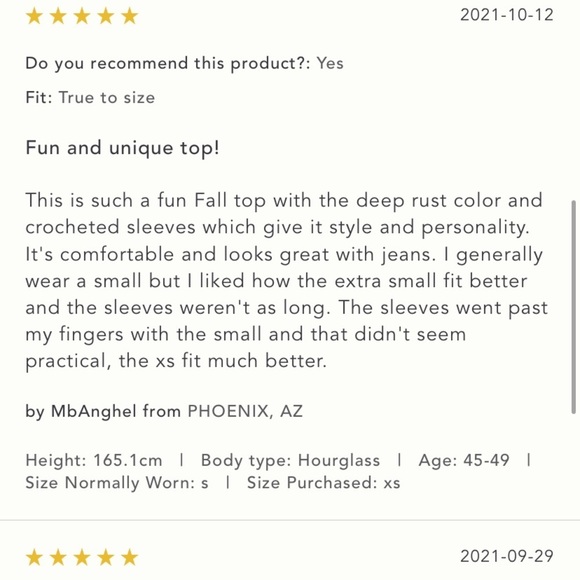 Anthropologie NWT Pilcro Crochet-Cuffed Top Size S. - Picture 11 of 14